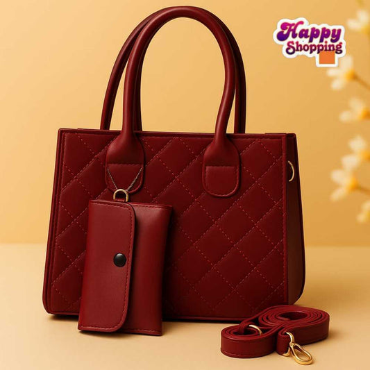 2pc Chenal New Stylish Shoulder Handbag For Girls