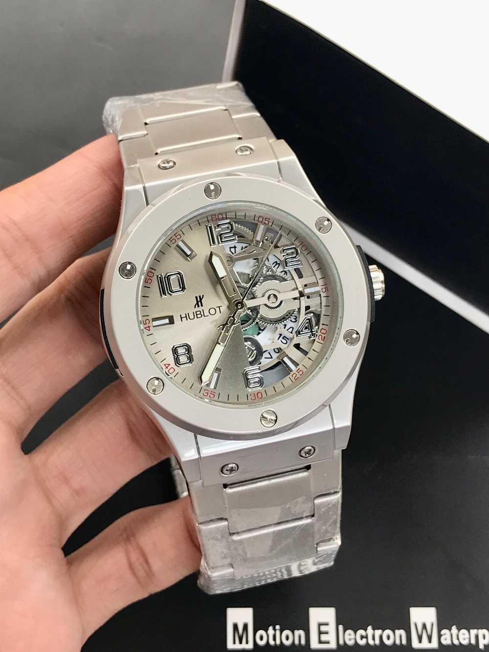 HUBLOT MEN'S WATCH-HALF SKELETON  MODEL