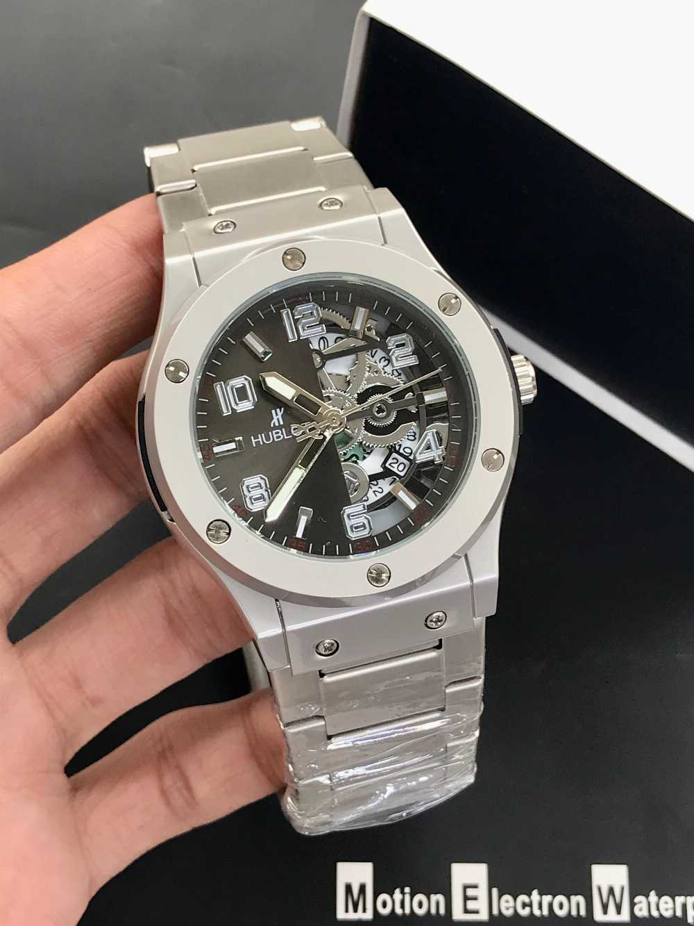 HUBLOT MEN'S WATCH-HALF SKELETON  MODEL