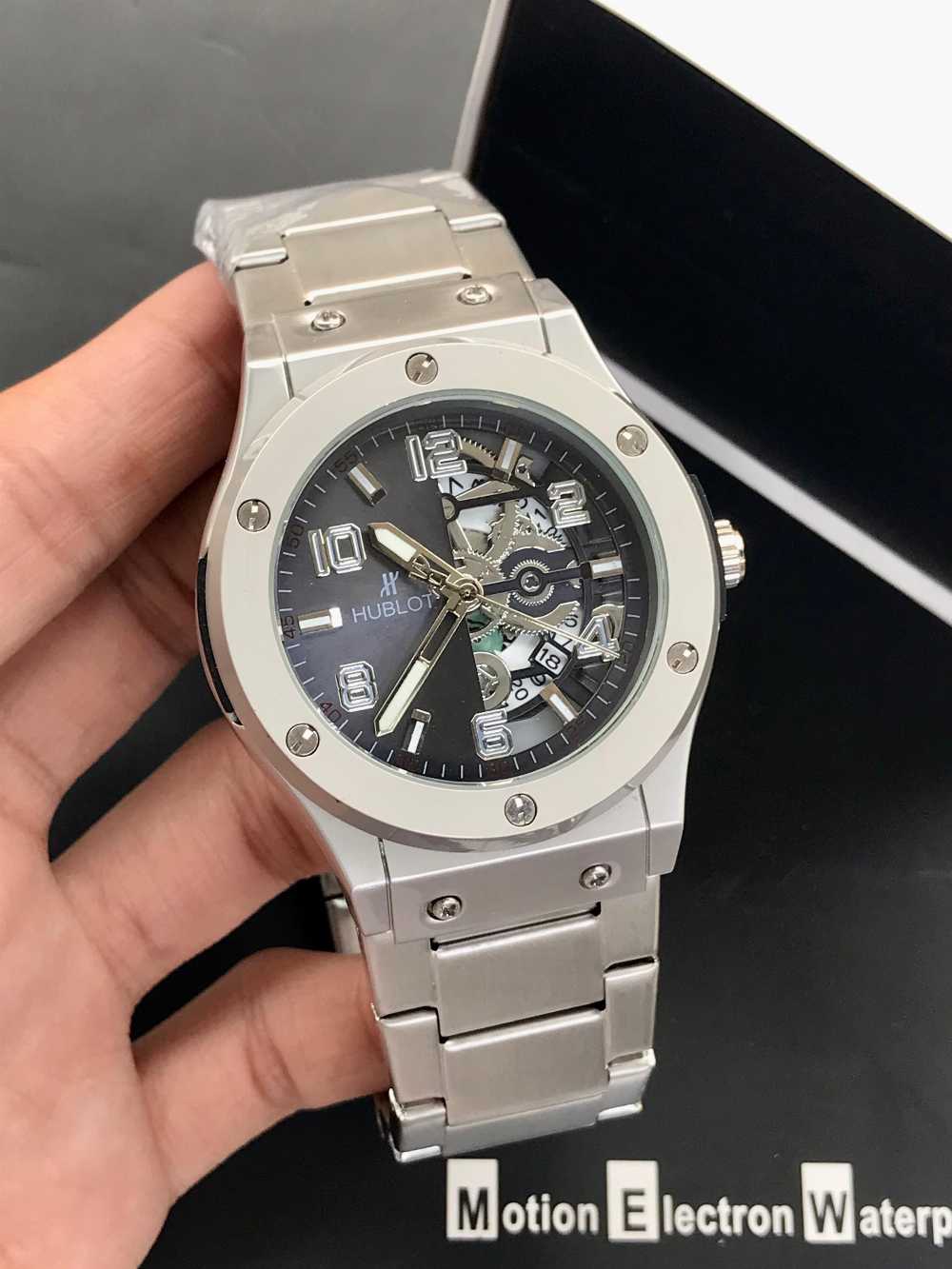 HUBLOT MEN'S WATCH-HALF SKELETON  MODEL